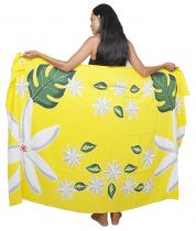 Par&eacute;o peint main tiare jaune