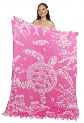 Paro plage grande tortue rose