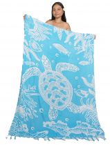 Paro plage grande tortue turquoise