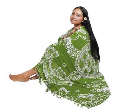 Paro plage grande tortue vert