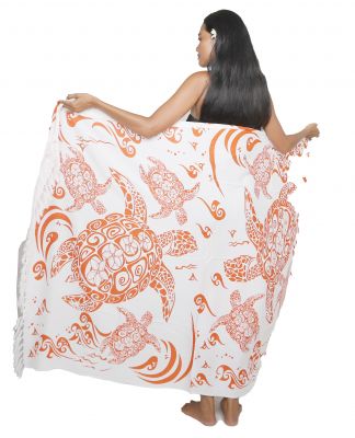 Paro plage tortue de mer orange