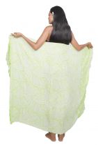 Paréo plage vert sauvage