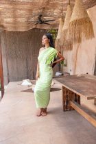 Paréo plage vert sauvage