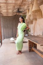 Paréo plage vert sauvage