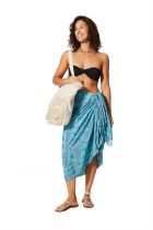 Par&eacute;o Polyester Kerala bleu