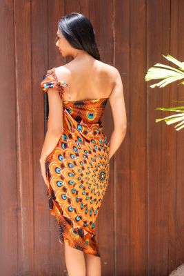 Paro queue de paon orange