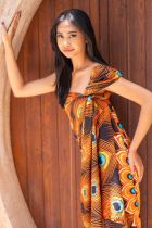 Par&eacute;o queue de paon orange