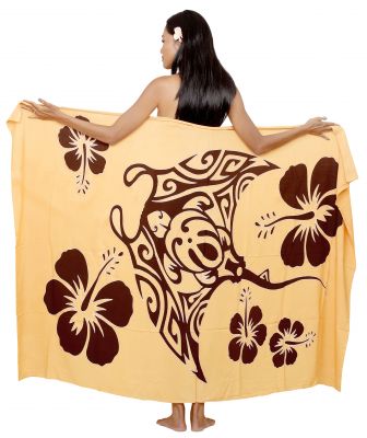 Paro raie manta beige et marron