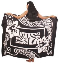 Paro Tahiti dauphin Tapa noir
