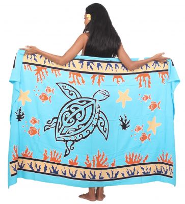 Paro Tahiti tortue marine bleu turquoise