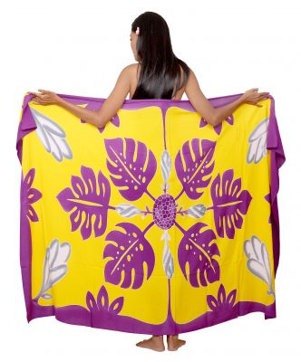 Paro Tifaifai jaune et violet