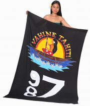 Paréo Vahine Tahiti 987 noir