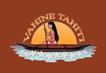 Paréo Vahine Tahiti marron