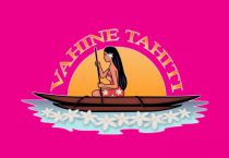 Paréo Vahine Tahiti rose