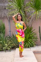 Paréos hibisucs de Tahiti jaune