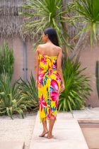 Paréos hibisucs de Tahiti jaune