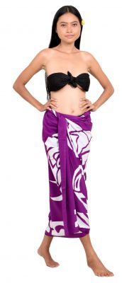 Paros peint main tte d\'lephant violet