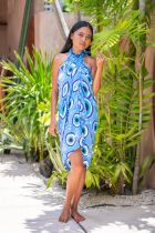 Paréos plage bleu Nazar