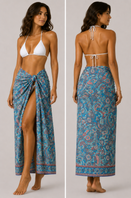 Par�os polyester Tara bleu