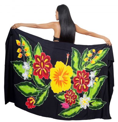 Par�os Tahiti trio d\'hibiscus noir