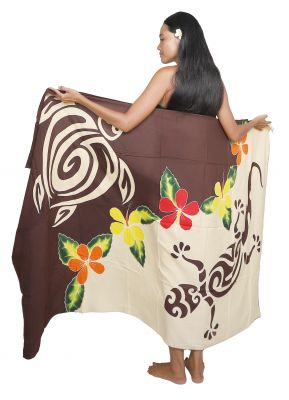 Paros tortue et gecko beige