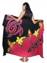 Paros tortue et gecko rose et noir