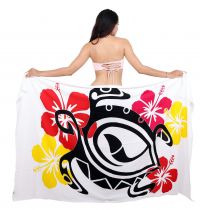 Par�os Tortue hibiscus blanc