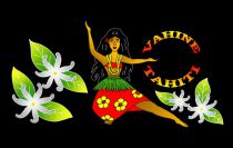 Paréos Vahine Tahiti noir