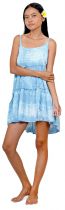 Petite robe de plage tie dye bleue 