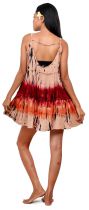 Petite robe de plage tie dye rouge 