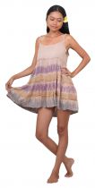 Petite robe de plage tie dye violette