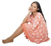 Poncho Batik Corail Tropical