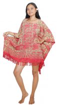 Poncho batik Fleurs de bali