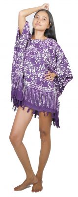 Poncho Batik Perle violette