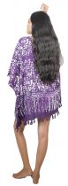 Poncho Batik Perle violette