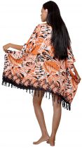 Poncho paréo automne orange