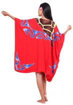 Poncho paréo Océan Rouge