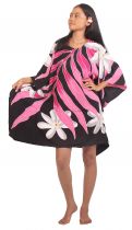 Poncho paréos tiaré Tahiti noir