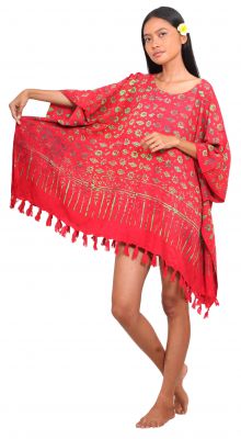 Robe batik Fidji rouge