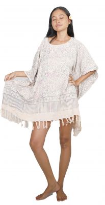 Robe Batik Jardin de Bali beige