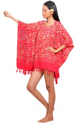 Robe batik petite terre rouge