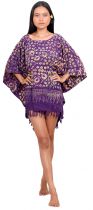 Robe batik petite terre violet