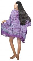 Robe batik rayon tropicale violet