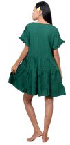 Robe courte d\'été verte 