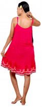 Robe courte ethnique rose