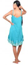 Robe courte ethnique turquoise