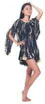 Robe d\'été légère Tie Dye noir