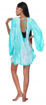 Robe d\'été légère Tie Dye turquoise 