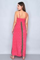 Robe d\'été longue fuchsia 