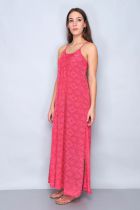 Robe d\'été longue fuchsia 